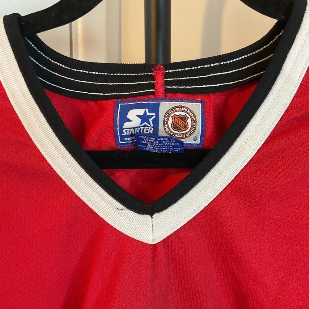 23. Vintage Chicago Blackhawks CCM Maska Jersey Size Red 90s NHL Size XL - Picture 4 of 8